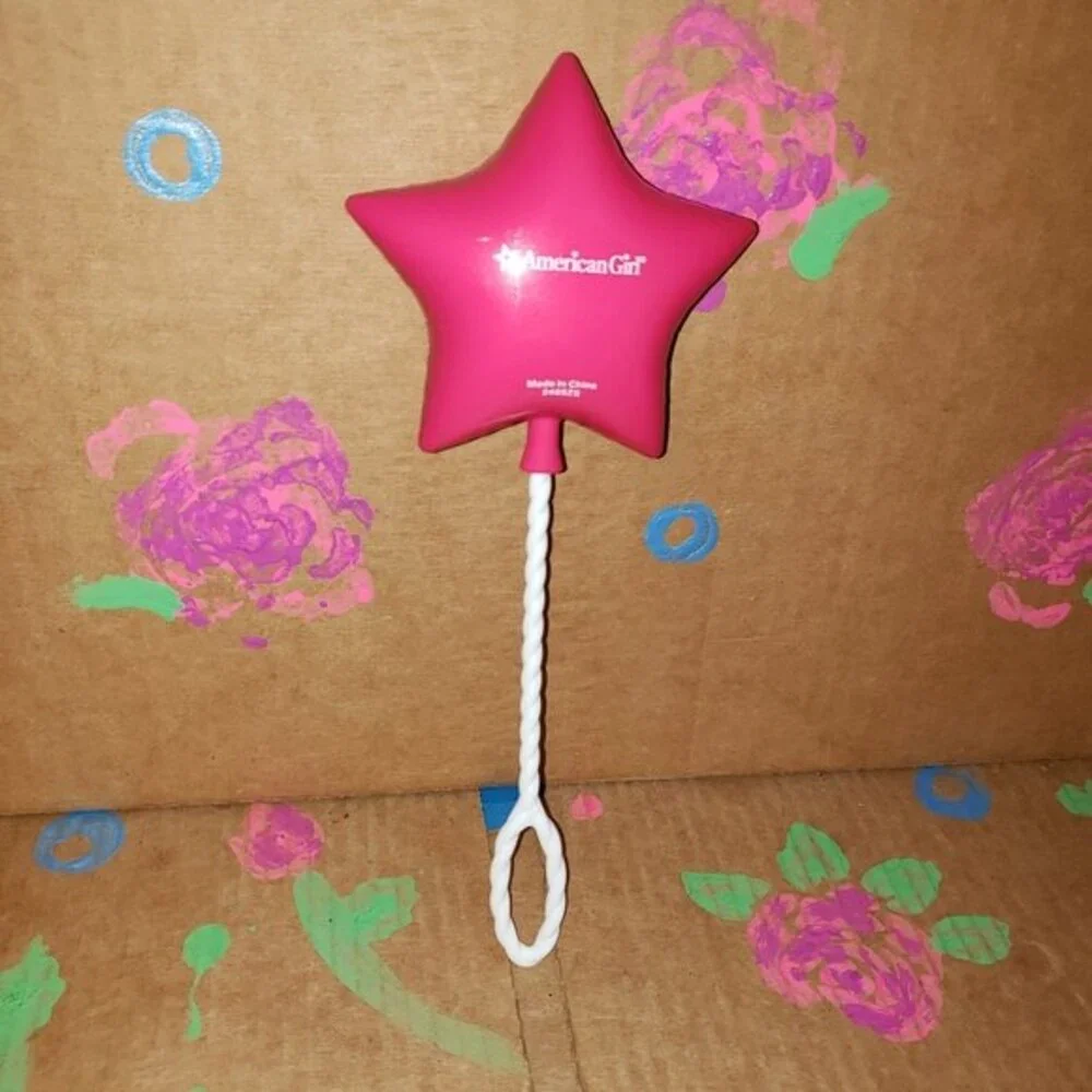 American Girl Doll Accessory Birthday Party Pink Star Shaped Balloon